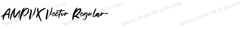 AMPVX Vector Regular字体转换